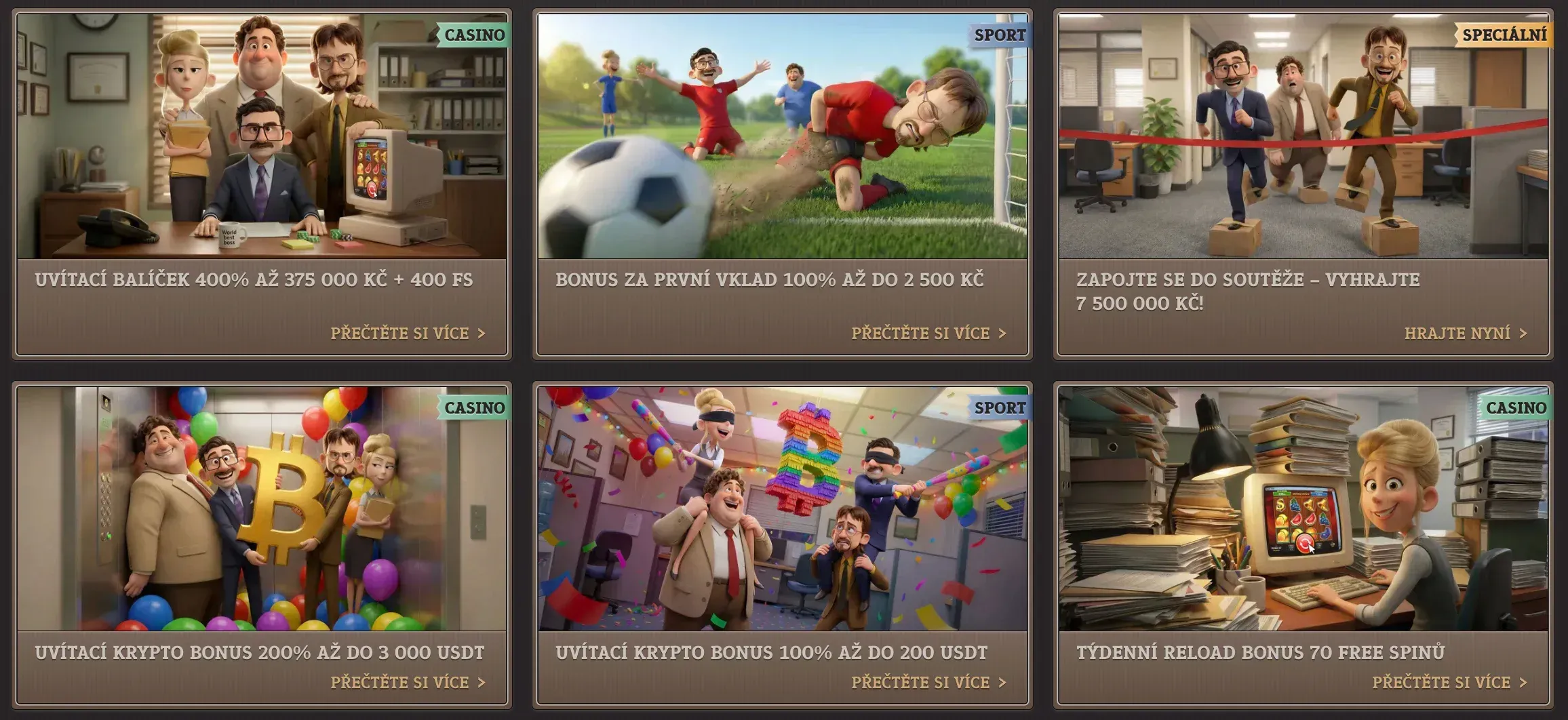 Různé propagační akce ve Spinboss casino